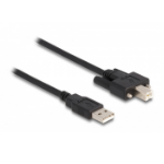 DeLOCK Cable USB 2.0 Type-A male to Type-B male with screws 2 m
