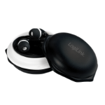 LogiLink HS0050 headphones/headset Wired In-ear Music Black, White