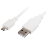 Sharkoon 1.5m, Micro-USB2.0-B/USB2.0-A USB cable USB A Micro-USB B White