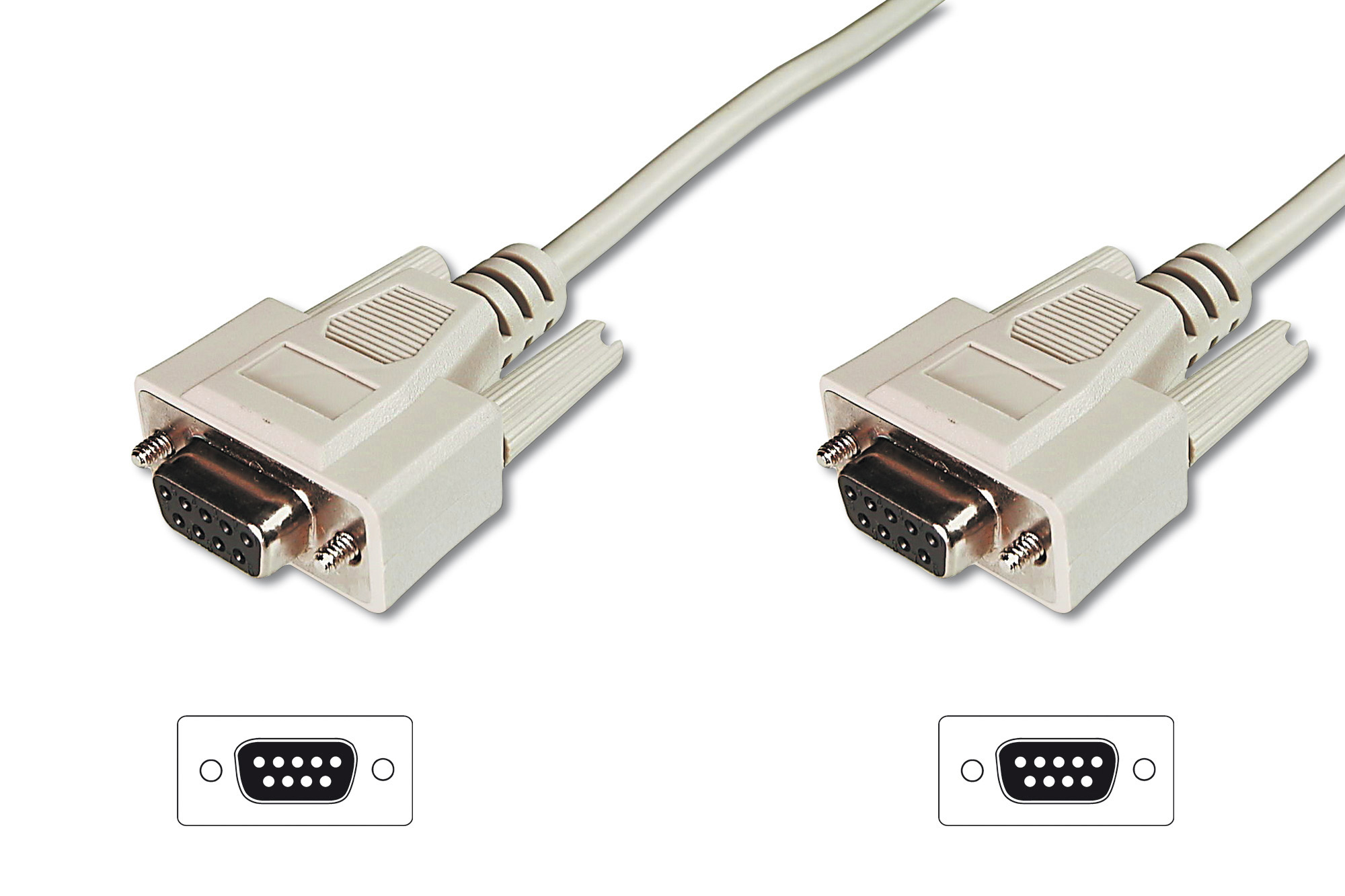 Digitus Datatransfer connection cable, D-Sub9/F - D-Sub9/F