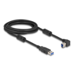 DeLOCK USB 5 Gbps Cable Type-A male to Type-B male 90° left angled 3 m