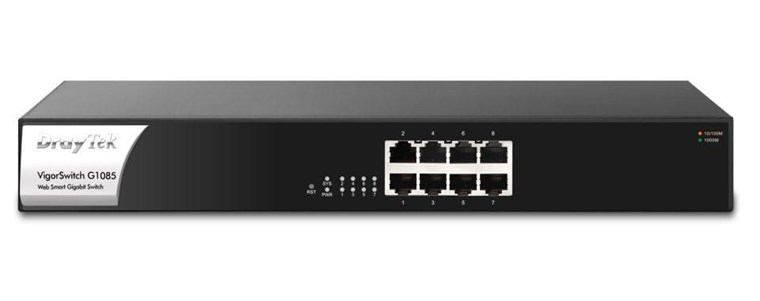 Image of Draytek VigorSwitch G1085 Managed Gigabit Ethernet (10/100/1000)...