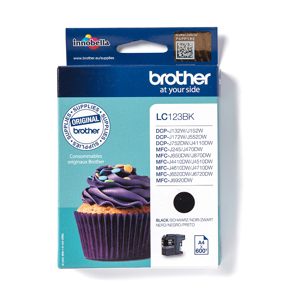 Image of Brother LC-123BK Ink cartridge black, 600 pages ISO/IEC 24711 11ml...