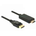 DeLOCK 85317 video cable adapter 2 m DisplayPort HDMI Black