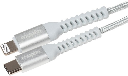 Maplin MAPLUCBS2 mobile phone cable Grey 2 m USB C Lightning