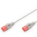 FDL SLIM 1M CAT.6 UTP LSZH PATCH CABLE - GREY (SNAGPROOF)