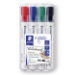 Staedtler Lumocolor marqueur 4 pièce(s) Pointe ogive Noir, Bleu, Vert, Rouge