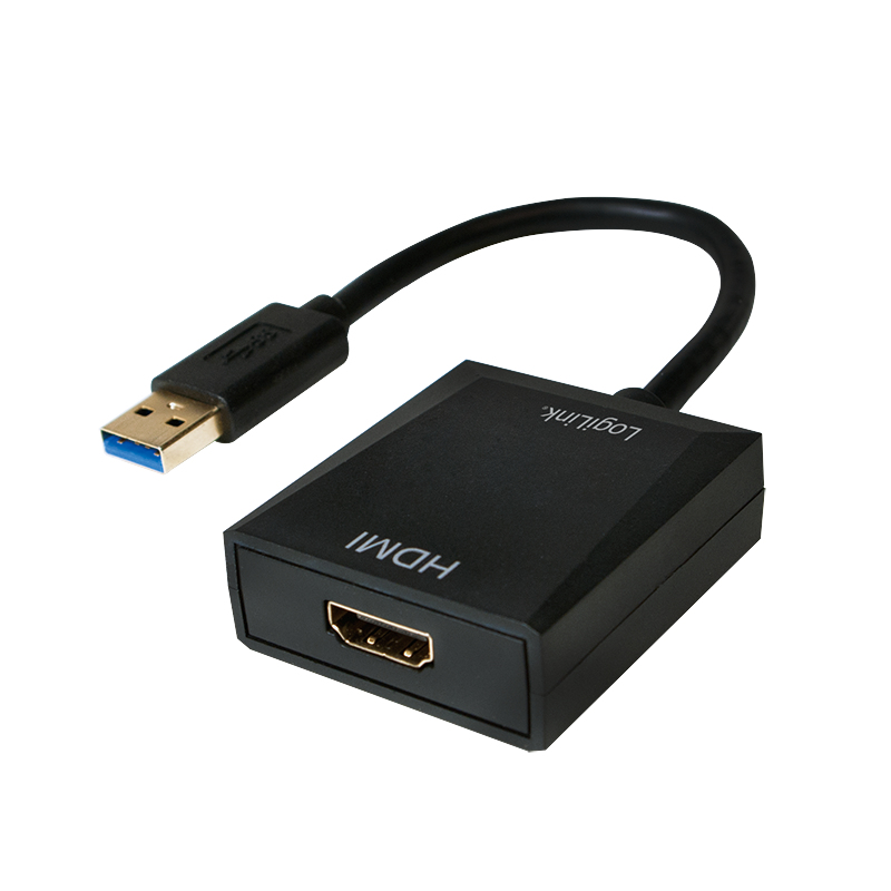 Image of LogiLink UA0233 USB graphics adapter 1920 x 1080 pixels Black