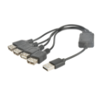 Prokord USB-0072 gränssnittshubbar USB 2.0 Svart