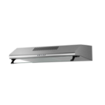 electriQ 60cm Top & Rear Venting Visor Cooker Hood - Stainless Steel