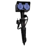 Bachmann 394.182 power extension 2 m 4 AC outlet(s) Outdoor Black