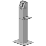 Ergonomic Solutions Kiosk with sidemounted