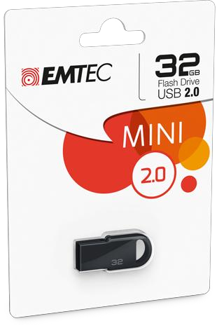 Emtec D250 Mini USB flash drive 32 GB USB Type-A 2.0 Black