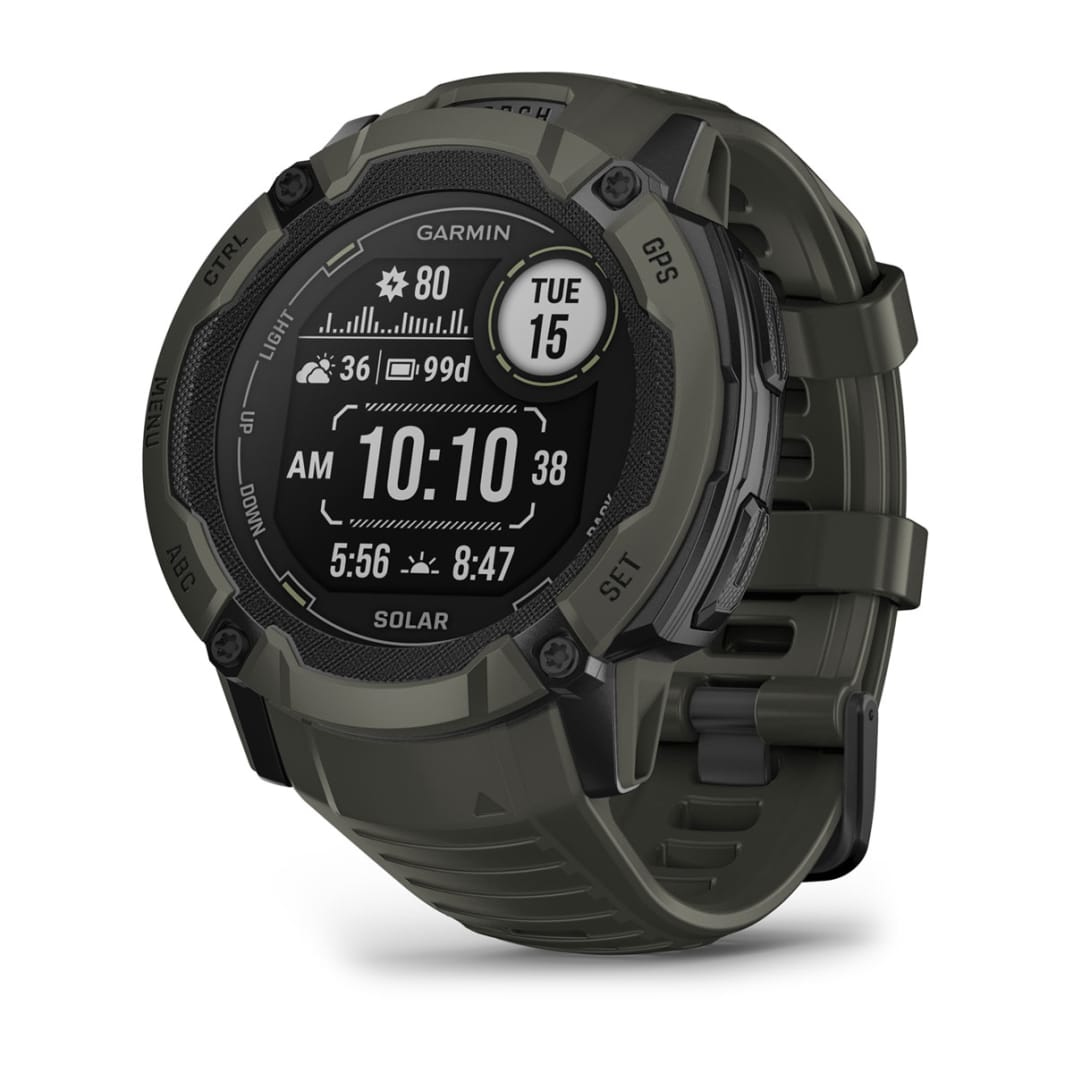 Garmin Instinct 2X Solar 2.79 cm (1.1") MIP 50 mm Digital 176 x 176 pixels Touchscreen Green GPS (satellite)