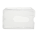 Digital ID Enclosed Rigid Card Holders Clear Polished Premium - Landscape, Horizontal (Pack of 100)