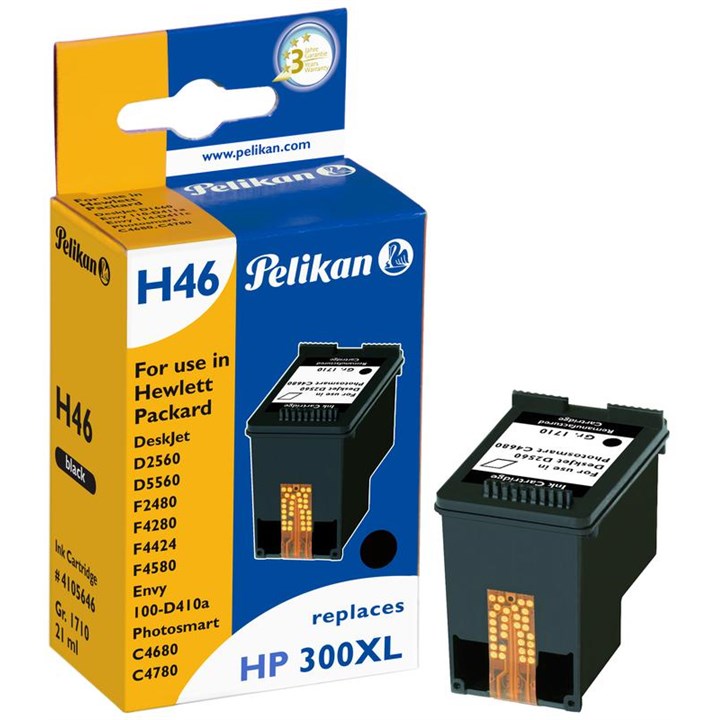 Image of Pelikan Ink Reman For HP 300XL Black (Cc641Ee)