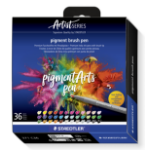Staedtler Pigment Arts Brush Pen felt pen Multicolour 36 pc(s)