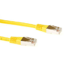 ACT Gele 3 meter LSZH SFTP CAT6 patchkabel met RJ45 connectoren