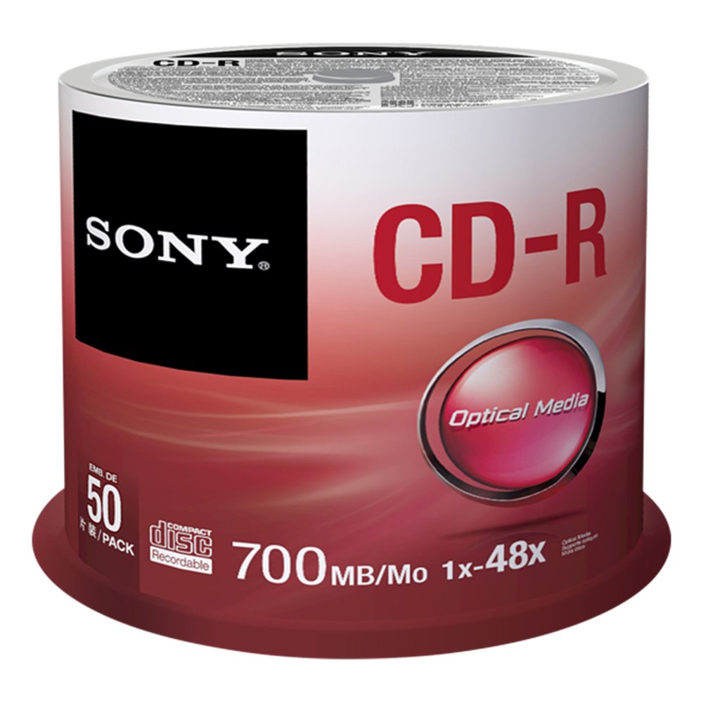Sony 50PK CD-R 80Min 700MB 48x Spindle