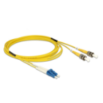 DeLOCK 84612 fibre optic cable 2 m LC ST OS2 Yellow
