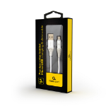 Cablexpert CC-USB2B-AMMBM-2M-BW2 USB-kabel USB 2.0 USB A Micro-USB B Wit