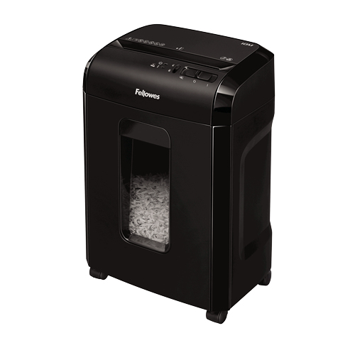Image of Fellowes Powershred 10M paper shredder Micro-cut shredding Black