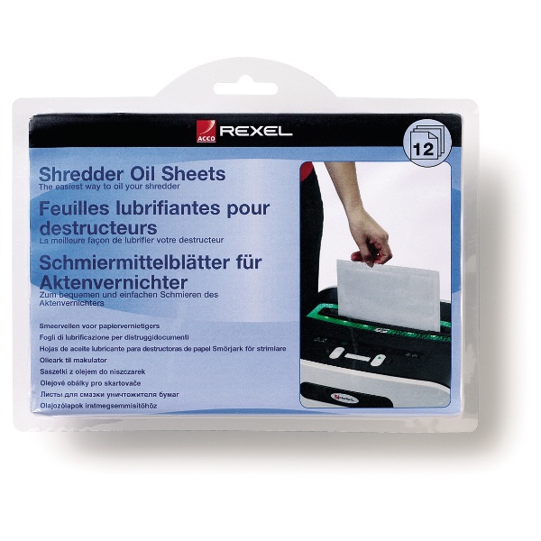 Image of Rexel Shredder Oil Sheets (12)