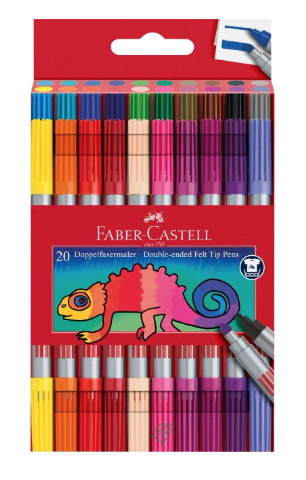 Faber-Castell 151119 marker 20 pc(s) Assorted colours
