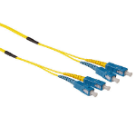 ACT 40 meter Singlemode 9/125 OS2 duplex ruggedized fiber kabel met SC connectoren