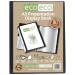 Eco Eco A3 50% Recycled 80 Pocket Presentation Display Book - Single