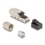 DeLOCK RJ45 plug field-assembly Cat.6A with cable gland and dust cover toolfree