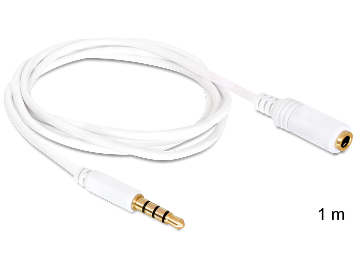 Image of DeLOCK 3.5mm 1m audio cable White