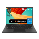 LG Gram 14Z90RU-G.AP52A1 laptop Intel® Core™ i5 i5-1334U 35.6 cm (14") WUXGA 16 GB LPDDR5-SDRAM 256 GB SSD Wi-Fi 6 (802.11ax) Windows 11 Pro English Black