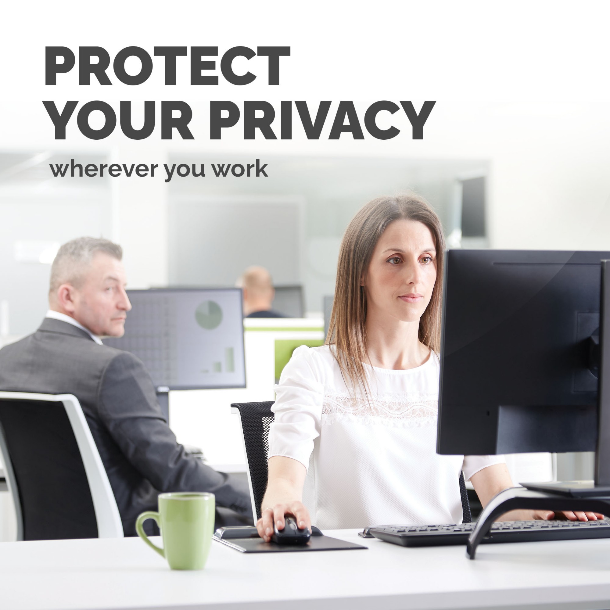 Fellowes Blackout Privacy Filter Widescreen 24 Inch 4801601