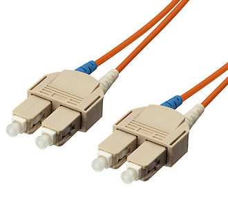 Image of Equip SC/SC Fiber Optic Patch Cord- OM1/OM2, 3.0m , 62.5/125µ