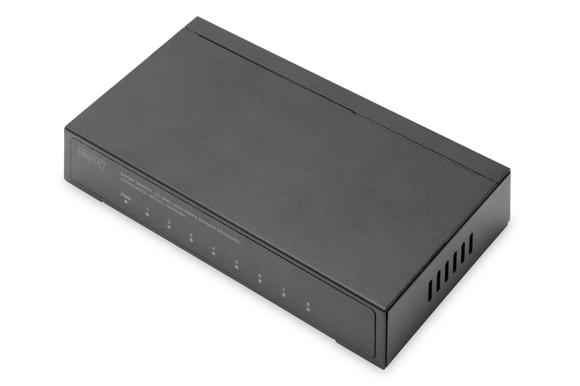 Image of Digitus 8-Port Switch, 10/100/1000 Mbps Gigabit Ethernet,...