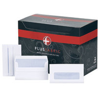 Image of Plus Fabric Wallet Envelope 89x152mm Self Seal Window 120gsm White...