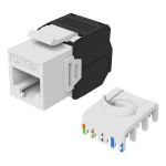 Equip Cat.6A Unshielded Keystone Jack Toolfree, 8pcs/Set
