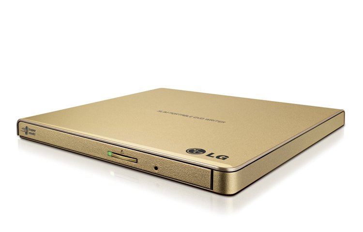 GP65NG60 LG External Slim DVDRW GP65NG60 8X USB 9.5mm Gold with Cyberlink Software RTL