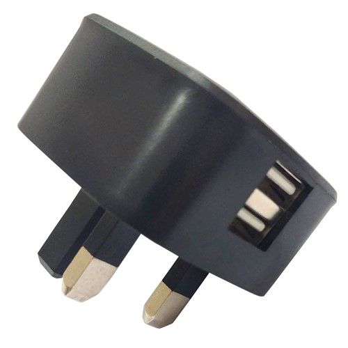 Image of VIDO Dual USB-A Wall Plug Charger 2x USB-A UK Plug 2.1A Fast Charge