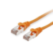 Equip Cat.6A S/FTP Patch Cable, Orange, 1.5m