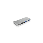 ICY BOX IB-DK4035-C interface hub USB 3.2 Gen 1 (3.1 Gen 1) Type-C 5000 Mbit/s Silver
