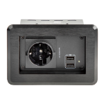 StarTech.com Contactdoos vergadertafel - enkel - 2x USB-poorten