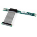 StarTech.com Tarjeta Adaptadora Elevadora para Ranura Izquierda PCI Express x4 con Cable Flexible de 7cm