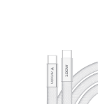 Verbatim Sync & Charge SoftTouch Cable 100W USB-C to USB-C | 120cm | White