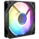 CIT Halo 120mm Infinity ARGB Black 4-Pin PWM High-Performance PC Cooling Fan with Addressable RGB Lighting and Superior Airflow