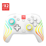 Turtle Beach Afterglow Wave White Wireless RGB Gaming Controller. Officially Licensed for Nintendo Switch 2