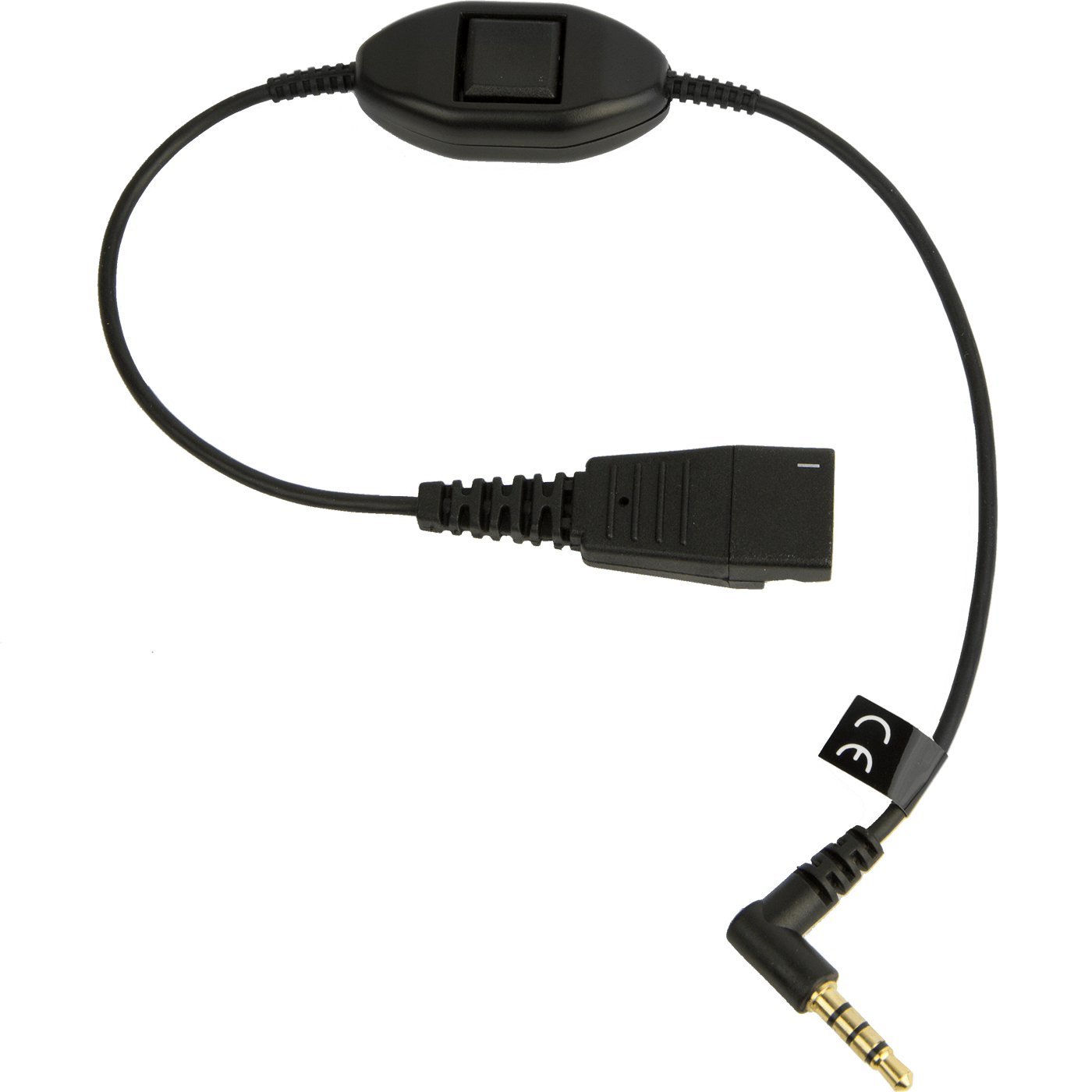Jabra LINK Mobile QD to 3_5mm, w. Answer Button
