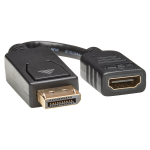 Tripp Lite P136-000 DisplayPort to HDMI Adapter Video Converter (M/F), 6-in. (15.24 cm)