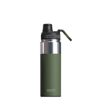 Image of Asobu Alpine Flask - 530 ml - Hiking - Green - Stainless steel -...